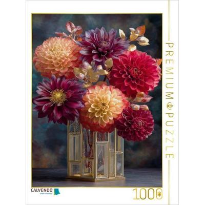 CALVENDO Puzzle Art Deco formt Blüten zu strahlender Geometrie | 1000 Teile Lege-Größe 64x48cm Foto-Puzzle für glückliche Stunden, Sonstige von ,
