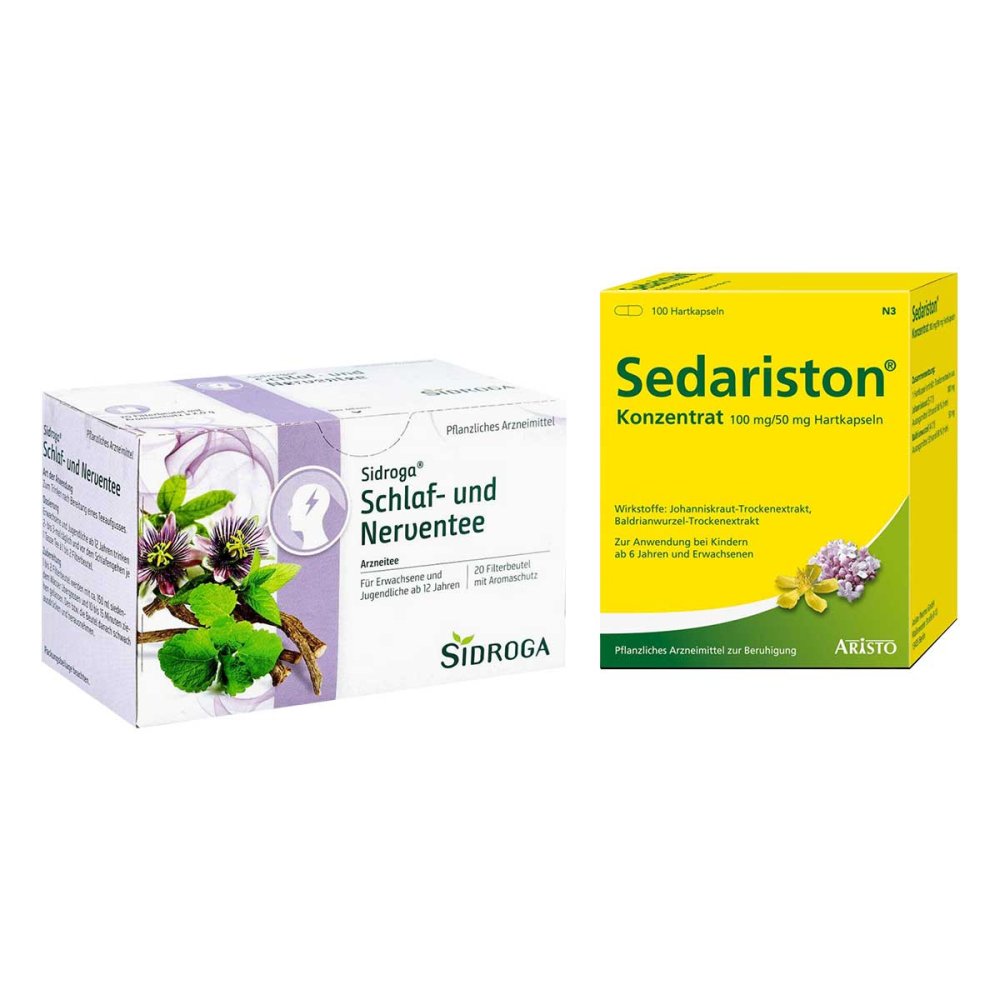 Sidroga Schlaf- und Nerventee + Sedariston Konzentrat 08106785