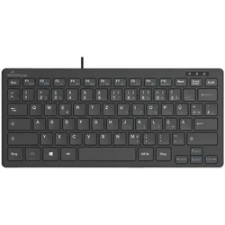 MediaRange Kabelgebundene Kompakt-Tastatur »MROS112« schwarz, 28.6x12.75x2.8 cm