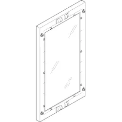 ABN FAS13N Abdeckplatte 250x450mm 1FB/3RE_Scheibe geschlossen mit Sichtscheibe