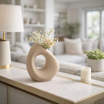 Sagebrook Home Lopsided Open Cut Out Vase