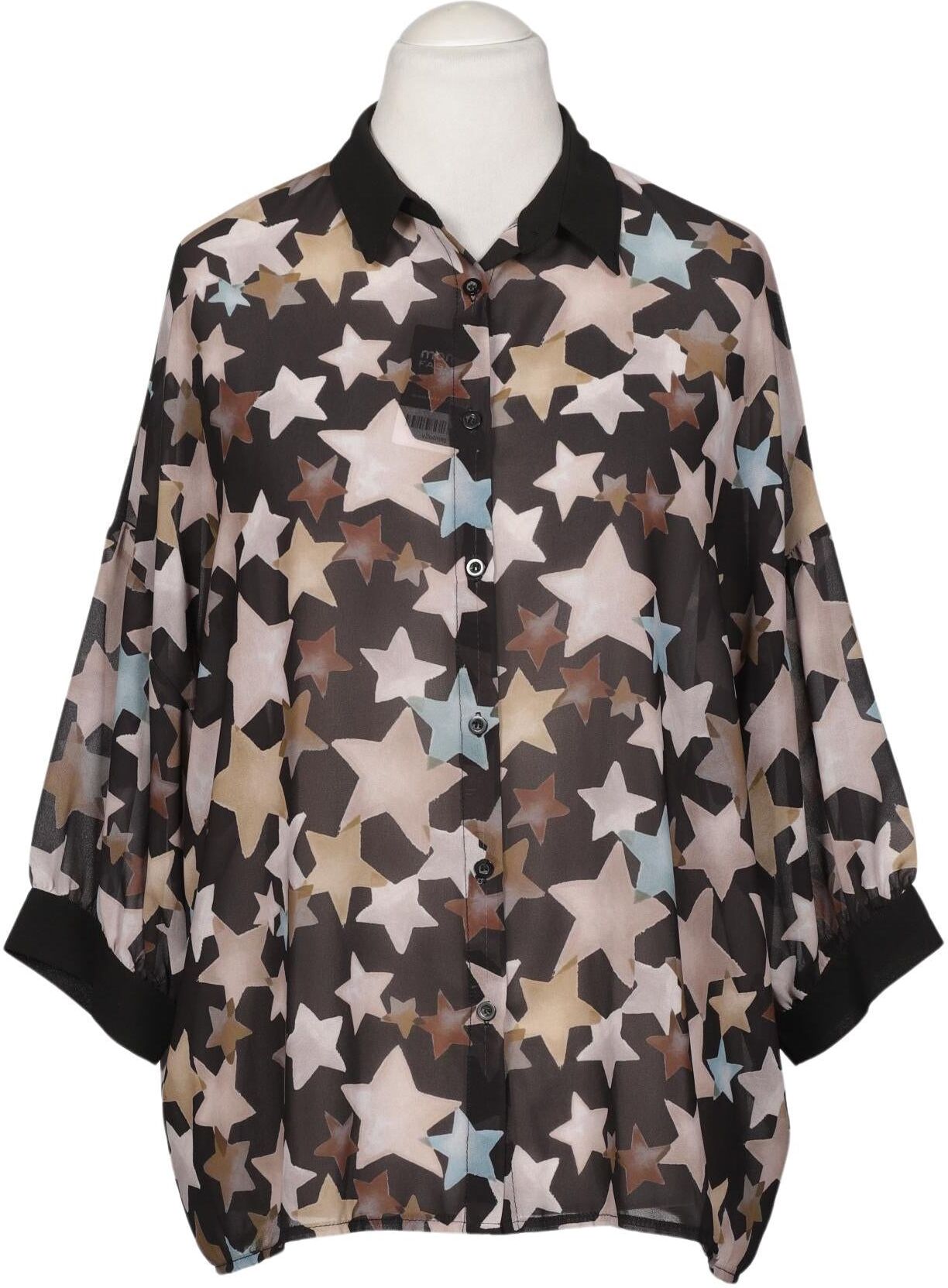Take Two Damen Bluse, Mehrfarbig, Gr. L, Synthetik - Second Hand