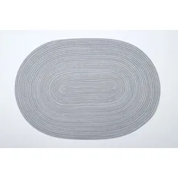 Tischset SAMBA oval (BL 48x33 cm) - grau - BL 48x33 cm
