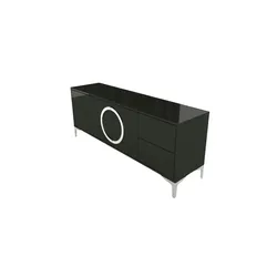 Lowboard   ¦ schwarz ¦ Maße (cm): B: 150 H: 59