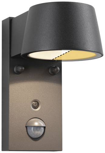 Paulmann Capea 2200K-3000K PIR 94714 Außenwandleuchte LED 6 W Schwarz