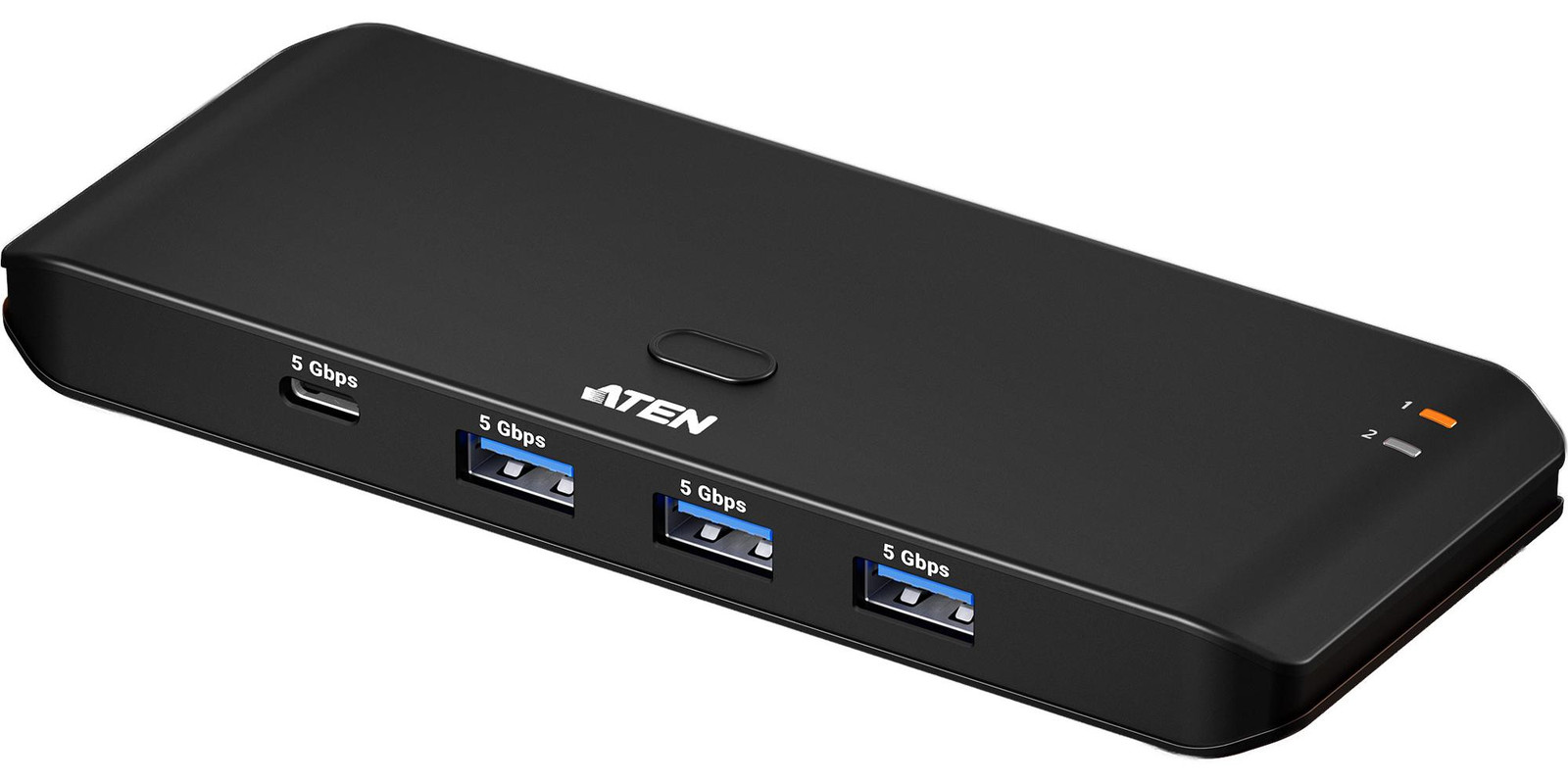 ATEN US4324 USB-switch met 2 aansluitingen en 4 USB-poorten, USB 3.2 Gen 1
