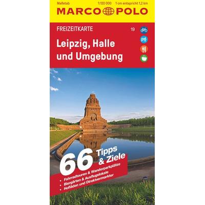 MARCO POLO Freizeitkarte 19 Leipzig, Halle und Umgebung 1:120.000, Sonstige von Marco Polo Verlag, MairDuMont, 978-3-8297-4383-9