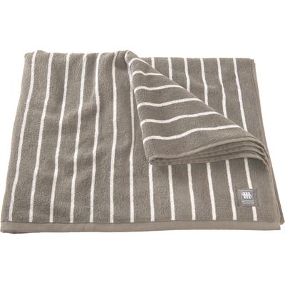 Badetuch MUSTERRING "Needlestripe", grau, B:100cm L:150cm, Jacquard, Baumwolle, Handtücher, Badetuch, hautschmeichelnd, super weich