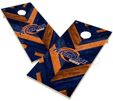 Skip's Garage Pepperdine University Waves Cornhole Board Set