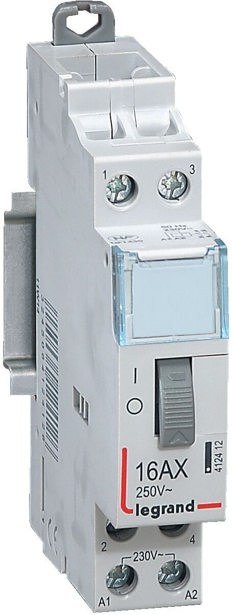 Télérupteur standard CX³ avec bornes à vis 16 A 250 V 1 module 2P contact 2F LEGRAND 412412
