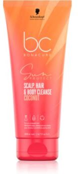 Schwarzkopf Professional BC Bonacure Sun Protect Scalp, Hair & Body Cleanse gel de duche 2 em 1 200 ml. BC Bonacure Sun Protect Scalp, Hair & Body Cleanse