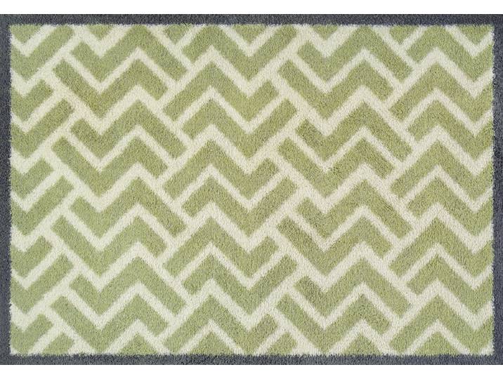 Fußmatte TURTLE MAT Herringbone Green , grün, B:60cm H:9mm L:85cm, Baumwolle, Teppiche, Fußmatte