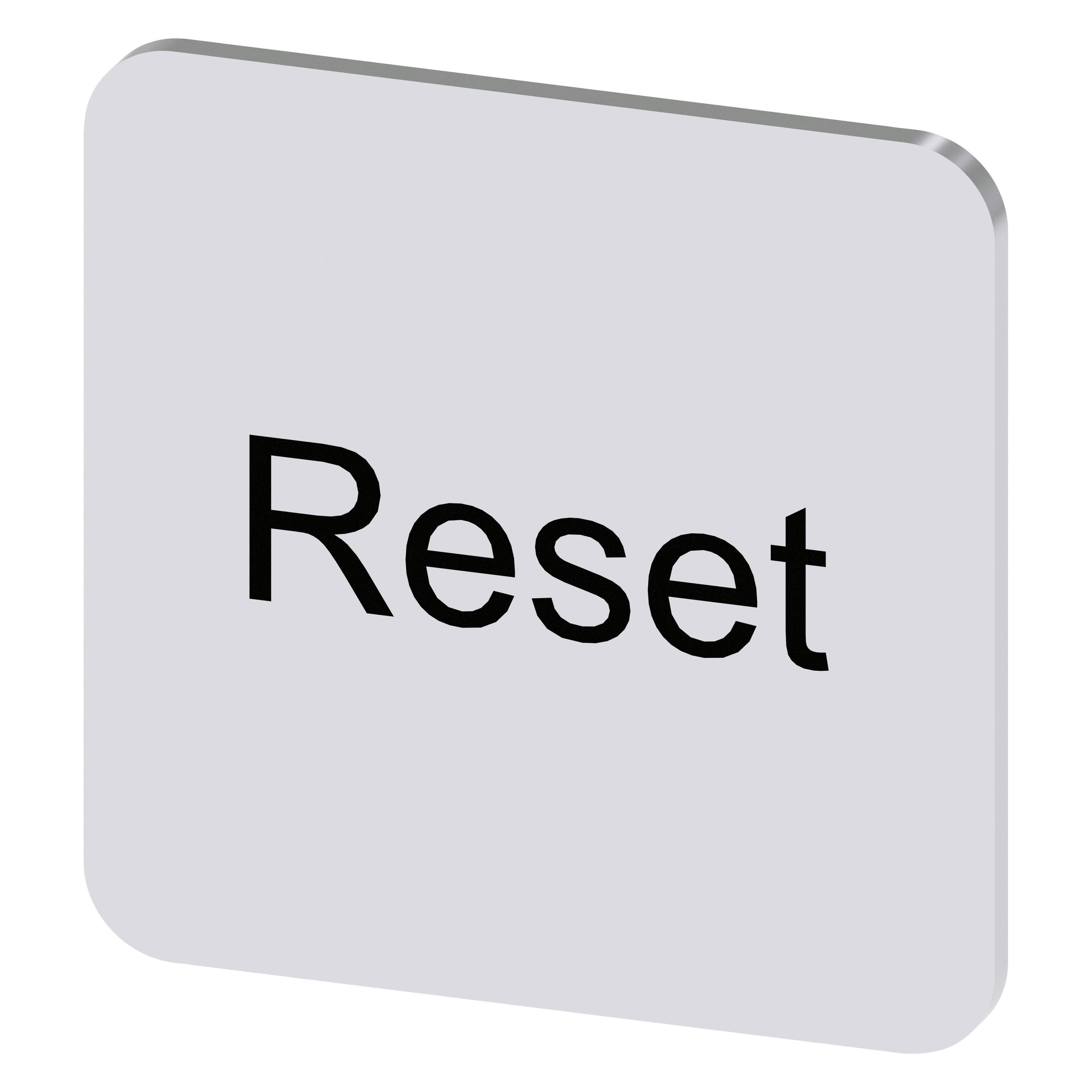 Siemens Bezeichnungsschild si quadrat RESET 3SU1900-0AF81-0DU0 (3SU1900-0AF81-0DU0)
