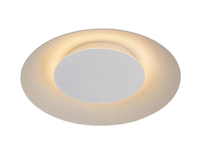 LUCIDE FOSKAL - Plafonnier - Ø 34\,5 cm - LED - 1x12W 2700K - Blanc
