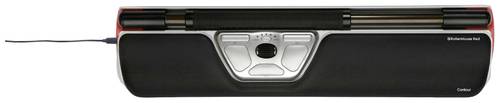 Contour Design RollerMouse RED Maus, Mauspad-Set Kabelgebunden Schwarz, Silber 7 Tasten 600 dpi, 800 dpi, 1000 dpi, 1200 dpi, 1400 dpi, 1600 dpi,
