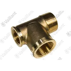 Vaillant T-Stück, K.F.E.-Hahn/Speicher Vaillant-Nr. 129257