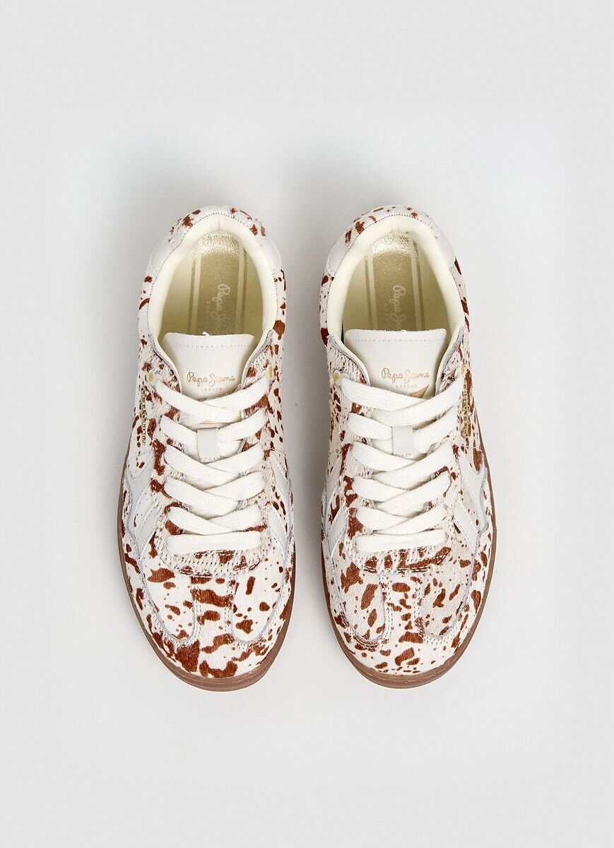 PEPE JEANS Baskets, imprimé vache, BALL ANIMAL