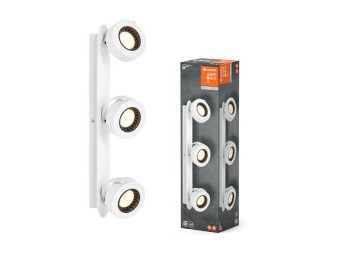 LEDVANCE DECOR SPOT VENUS, 16W, 650lm, weiß, Spotleuchte, verstellbare Köpfe, vielseitig anwendbar, Innenraumspot, warmweiße Lichtfarbe, hochwertige Optik, einfache Montage