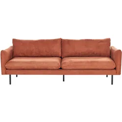 3-SITZER-SOFA Chenillegewebe Goldbraun Vinterbro