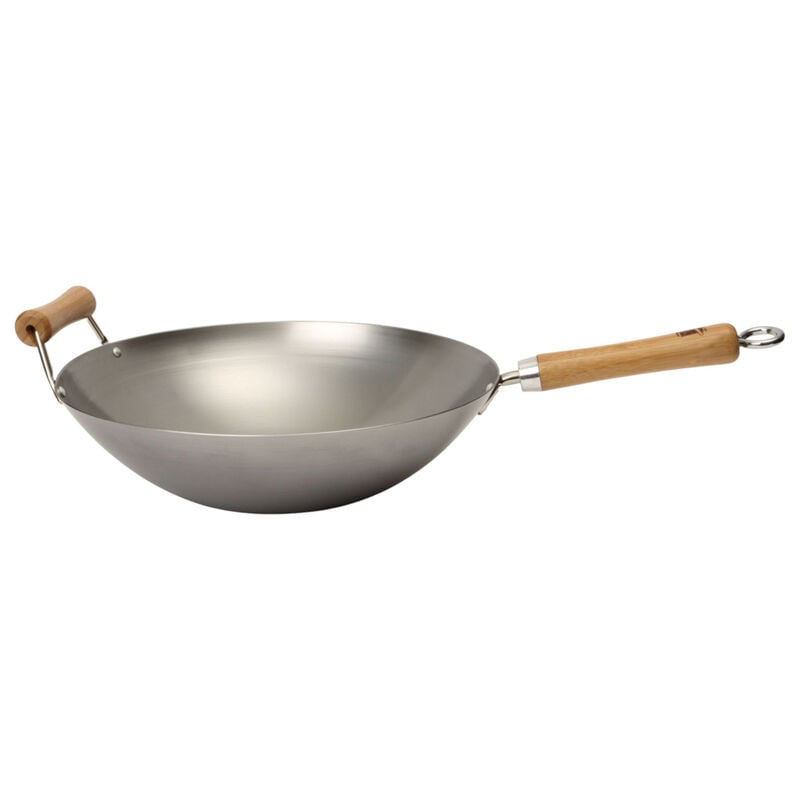 School of Wok koolstofstalen wok van 36 cm zonder coating