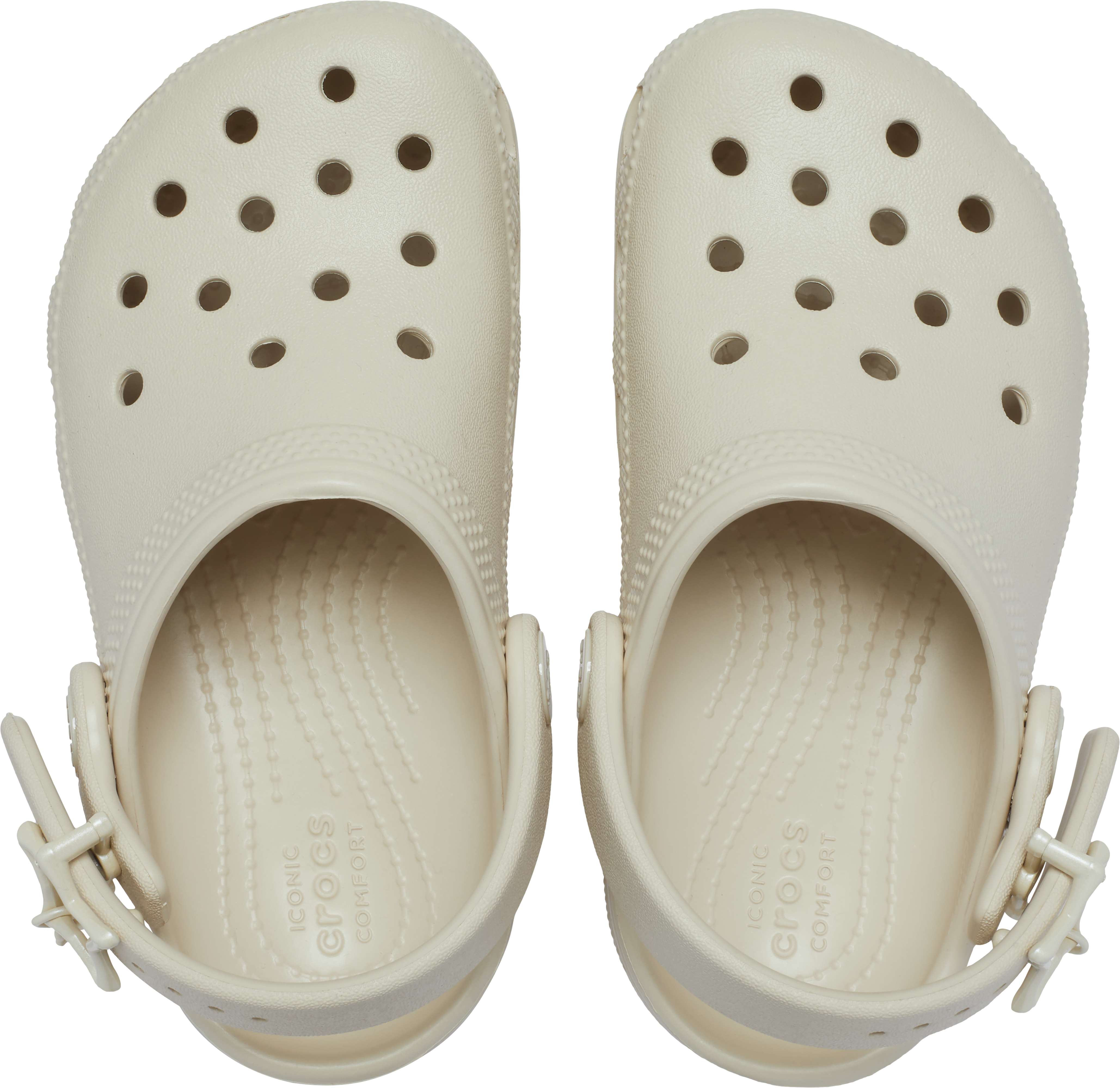 Clog CROCS "Classic Star Buckle Clog T", Kinder, Gr. 25, Croslite™, beige (frappé), Schuhe Clog, Schlupfschuh, Hausschuh mit Luftöffnungen