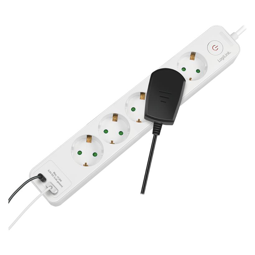 LogiLink LPS280U (5x, CEE 7/3, USB-A, USB-C, 1.50 m) (LPS280U)