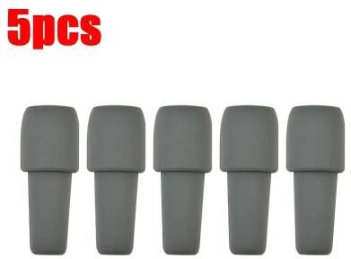 Uplift Picks Universal Silicone Wine Bottle Stopper Airtight Double Seal Wine Saver Cap gray 5 Pcs