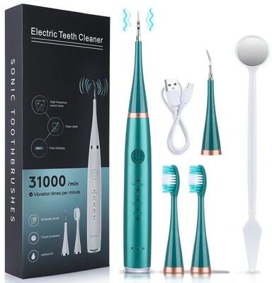 Perfect Picks Market High Intensity Sonic Electric Toothbrush With Teeth Whitening And Scaling Kit black