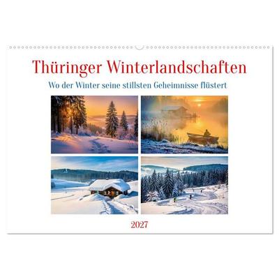 Thüringer Winterlandschaften (Wandkalender 2027 DIN A2 quer), CALVENDO Monatskalender