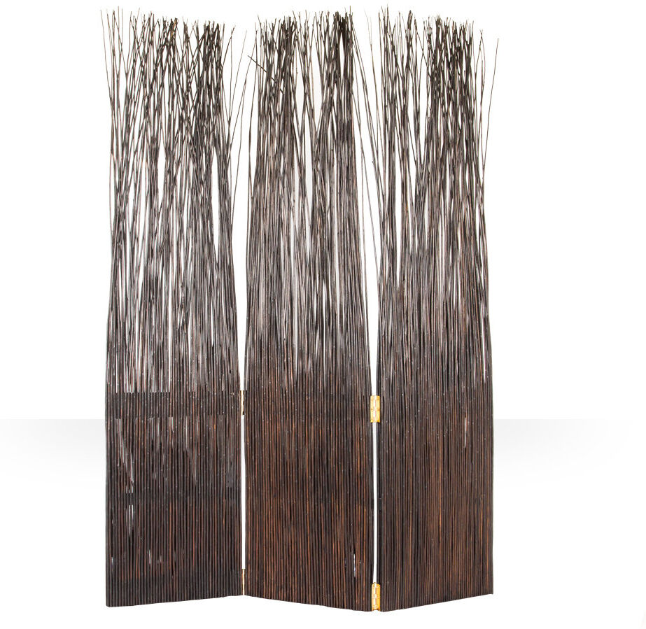 Bay Isle Home Ravenswood 120cm W x 170cm H 3 - Panel Folding Room Divider Brown 170cm H X 120cm W X 3cm D