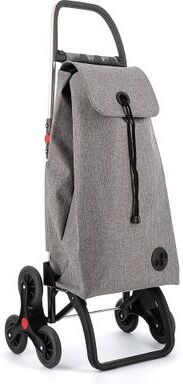 Rolser I-Max Tweed 6 Wheels Stair Climbers Foldable Shopping Trolley - 19.09 in. W x 42.32 in. H x 15.16 in. D