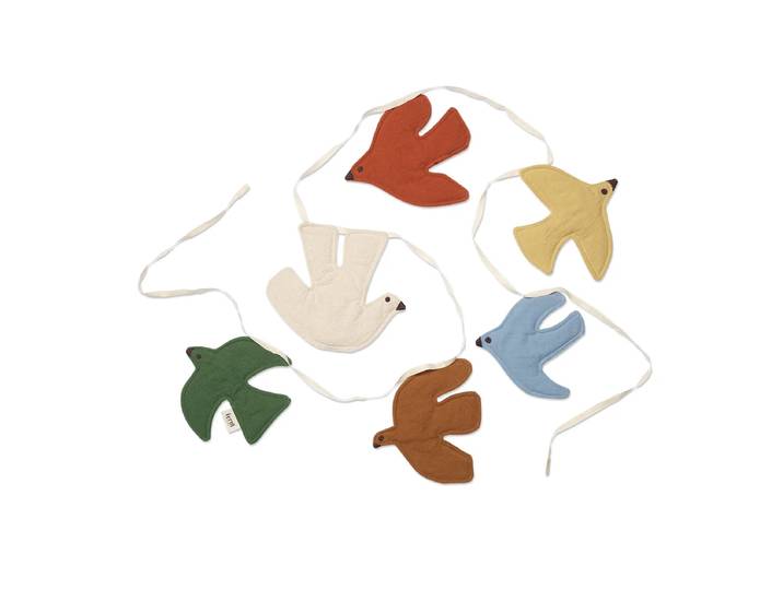 Ferm Living - Swif Bird Girlande, multicolor