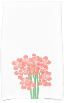 E by Design 18 x 30 Inch Florpalida Floral Print Hand Towel
