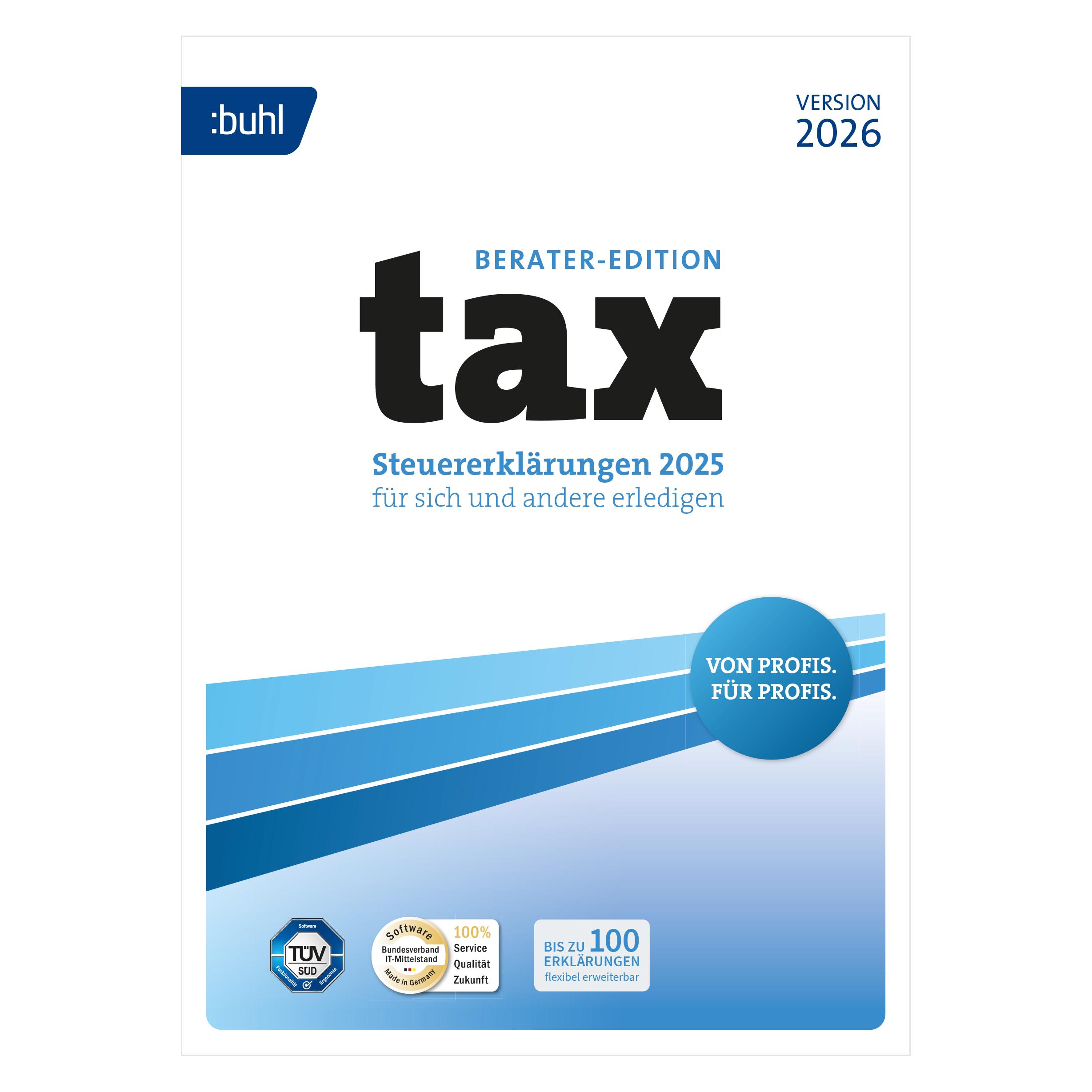 Buhl Data Service tax 2026 Berater Download Code (1 User, 1 Geräte/User, unbegrenzt) (DL42979-26)