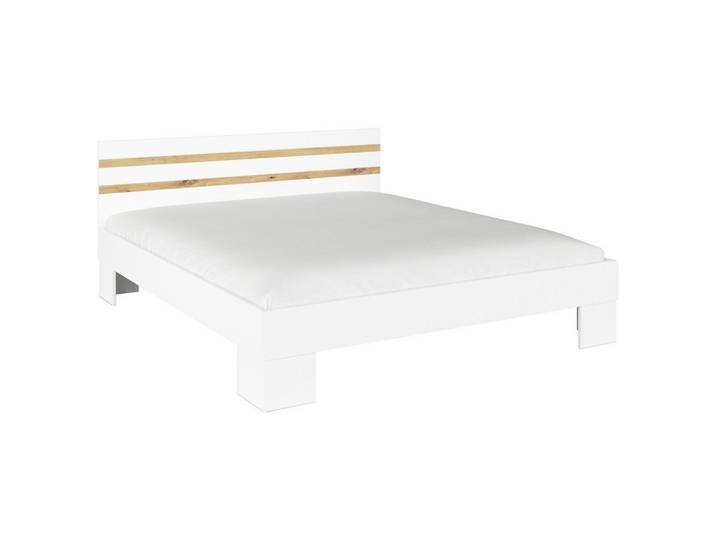 Futonbett 180x200 Foster Weiß/Eiche