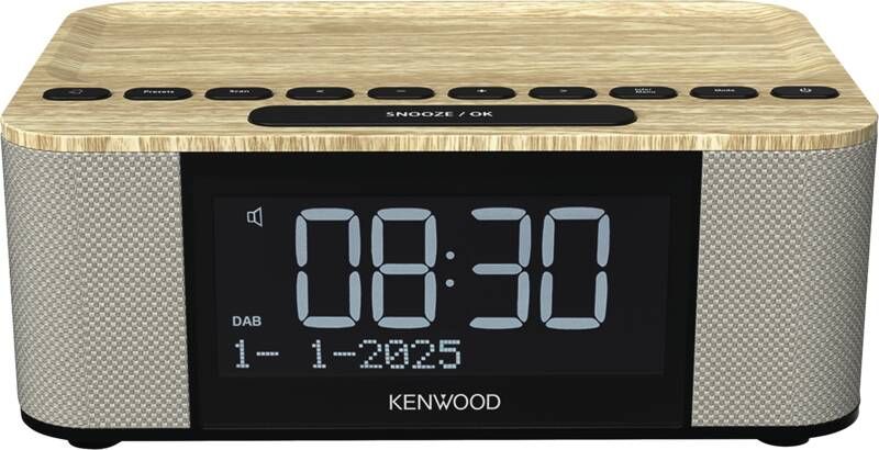 Kenwood CR-ST55 AB Bluetooth DAB, DAB+, FM Radio Uhr (Holz) CRST55DABM