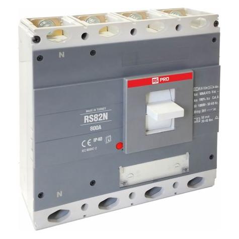 RS PRO RS RS82N, Schutzschalter 4-polig, 800A / Ab (683404)