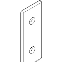 HSK Ersatzteile Lasche, Schwarz-matt, E100316-68 E100316-68