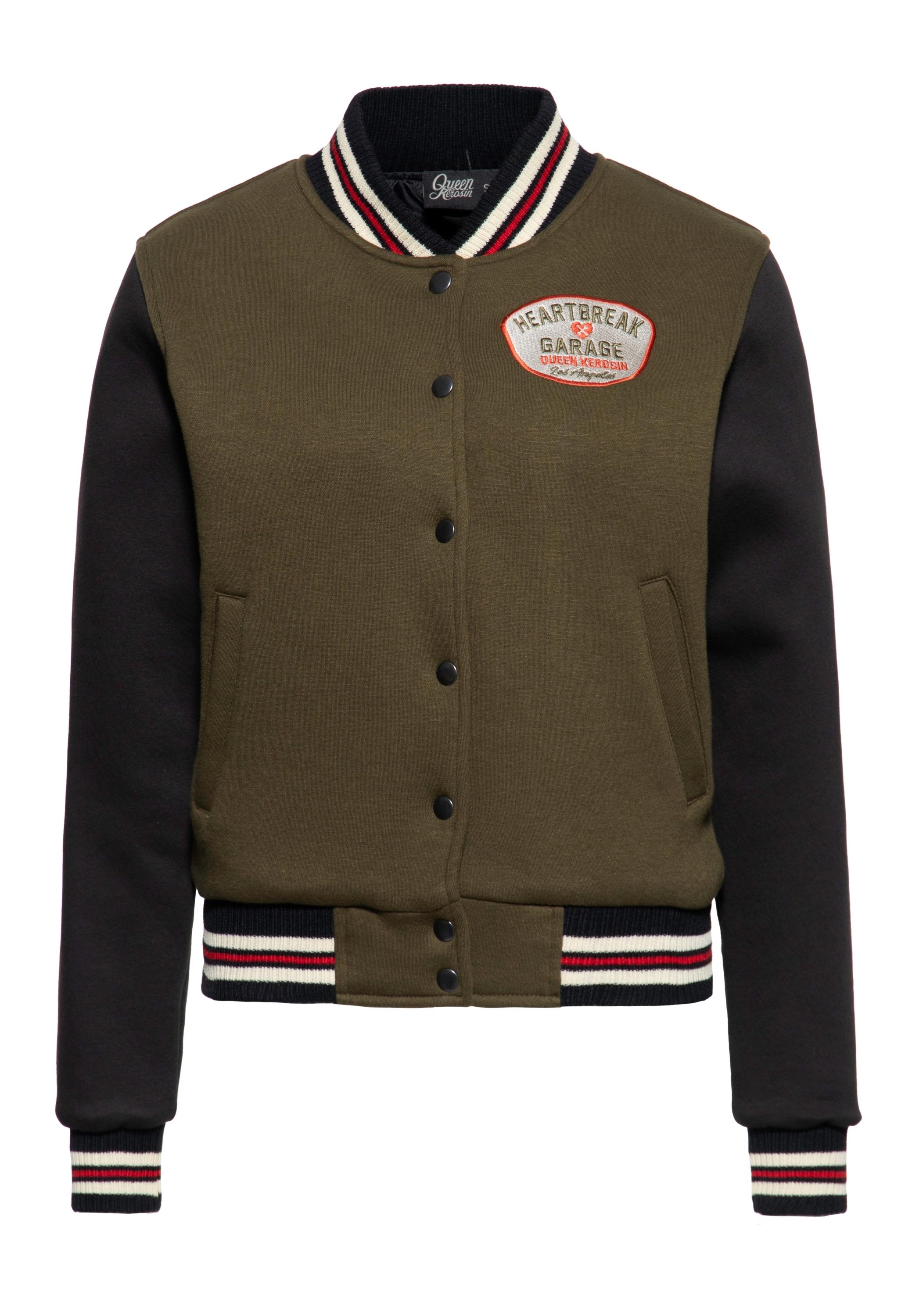 Queen Kerosin Damen College Jacke Heartbreak Garage
