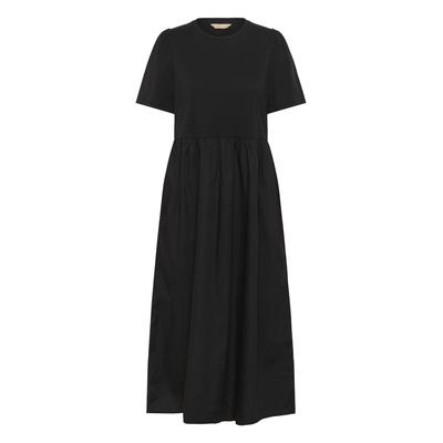 Midikleid CULTURE "Damen Kleid CUilisa", Damen, Gr. XS, N-Gr, schwarz, Obermaterial: 100% Baumwolle CO., Kleider Midikleid