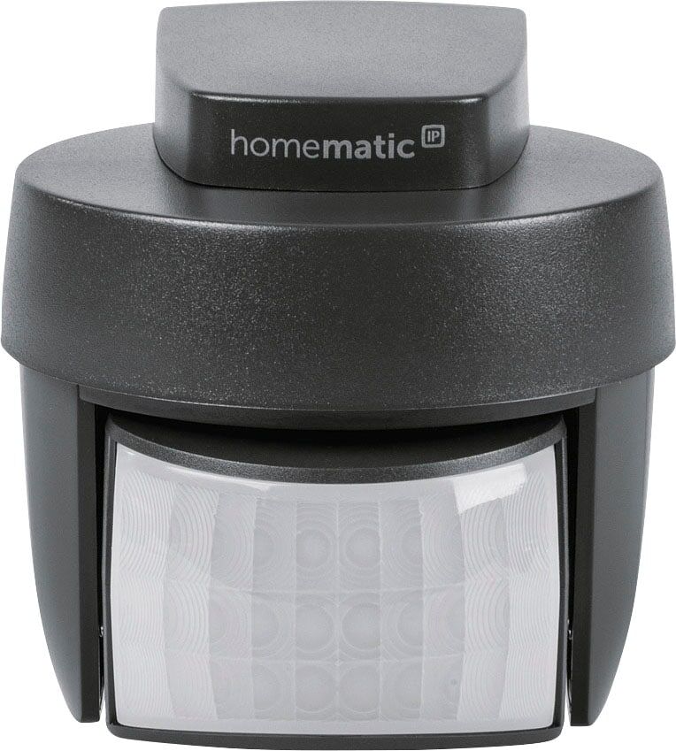 HOMEMATIC IP Bewegungsmelder "Bewegungsmelder mit Dämmerungssensor – außen", grau (anthrazit), B:7,6cm H:7,4cm L:9cm, Sensoren, Bewegungsmelder