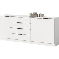 SIDEBOARD weiß 185 x 80 cm, Kommode mit viel Stauraum