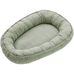 BORNINO HOME Kuschelnest Musselin 82x55 cm, gruen