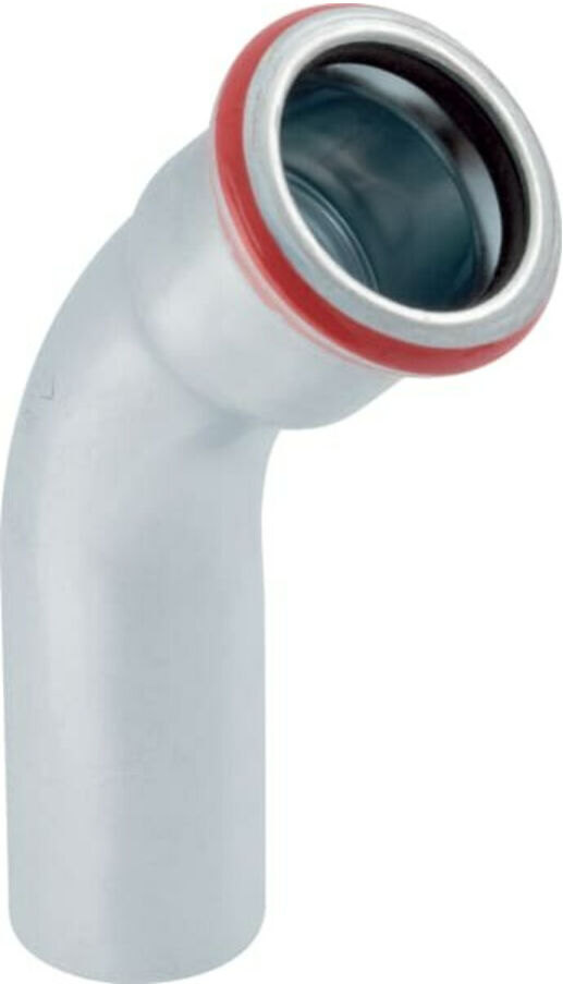 Geberit Bogen Mapress C-Stahl d= 15mm, 45Grad, Einschubende (20702)