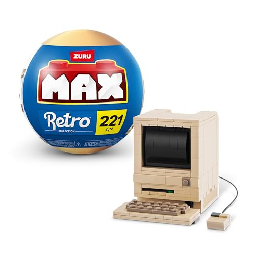 ZURU MAX Premium Retro bouwstenen Klassieke computer Apple Macintosh Mini-versie
