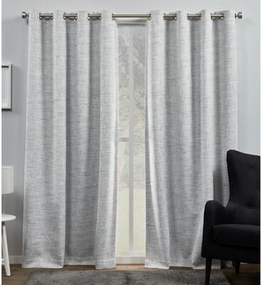 ATI Home Burke Complete Blackout Grommet Top Curtain Panel Pair