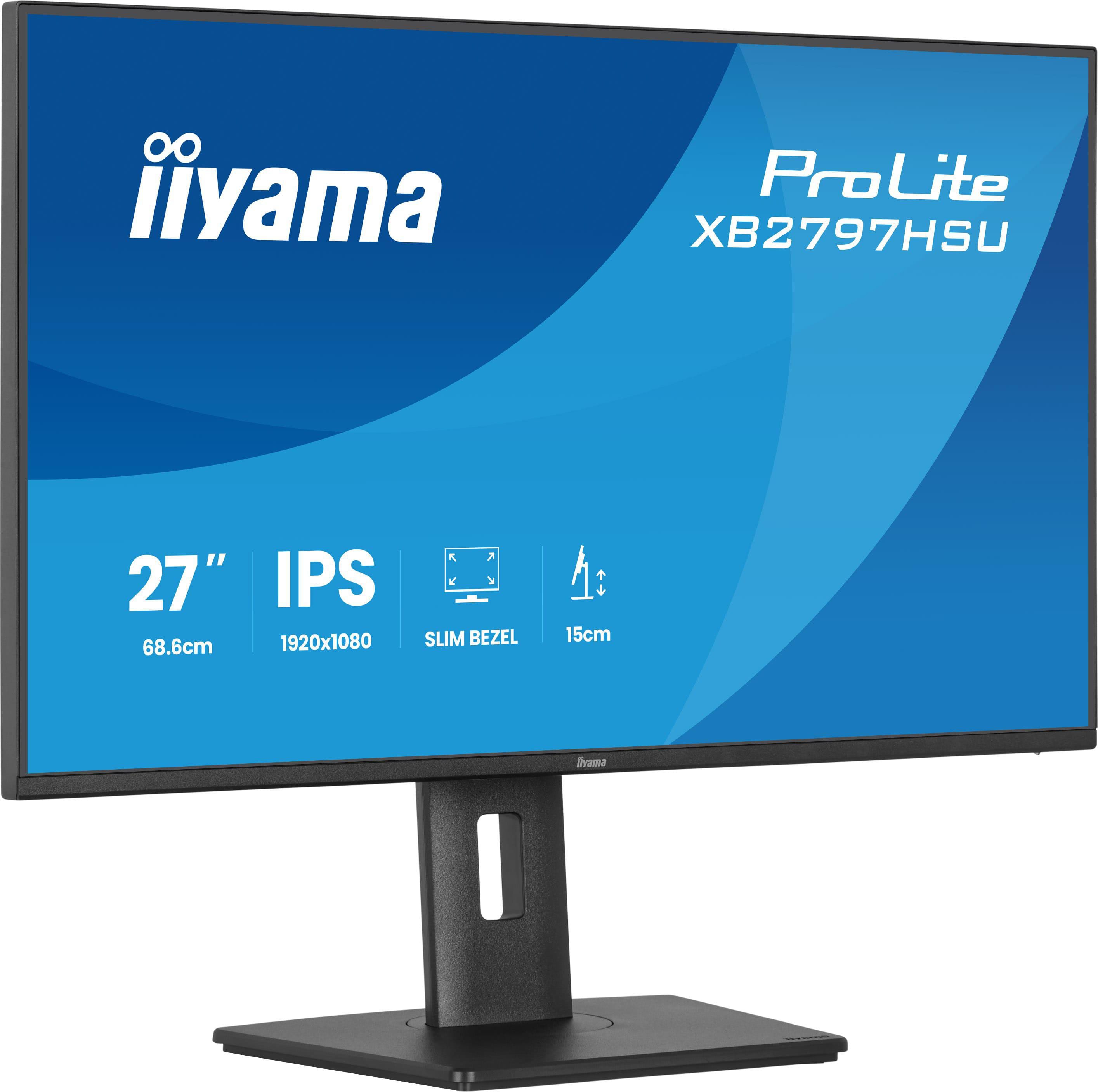 iiyama ProLite XB2797HSU-B1 27" FHD Business IPS 16:9 120 Hz Monitor