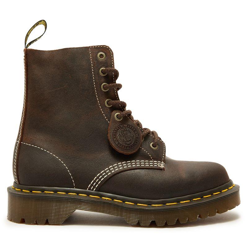 Dr Martens 1460 Wax Commander Leather Lace-Up Stiefel