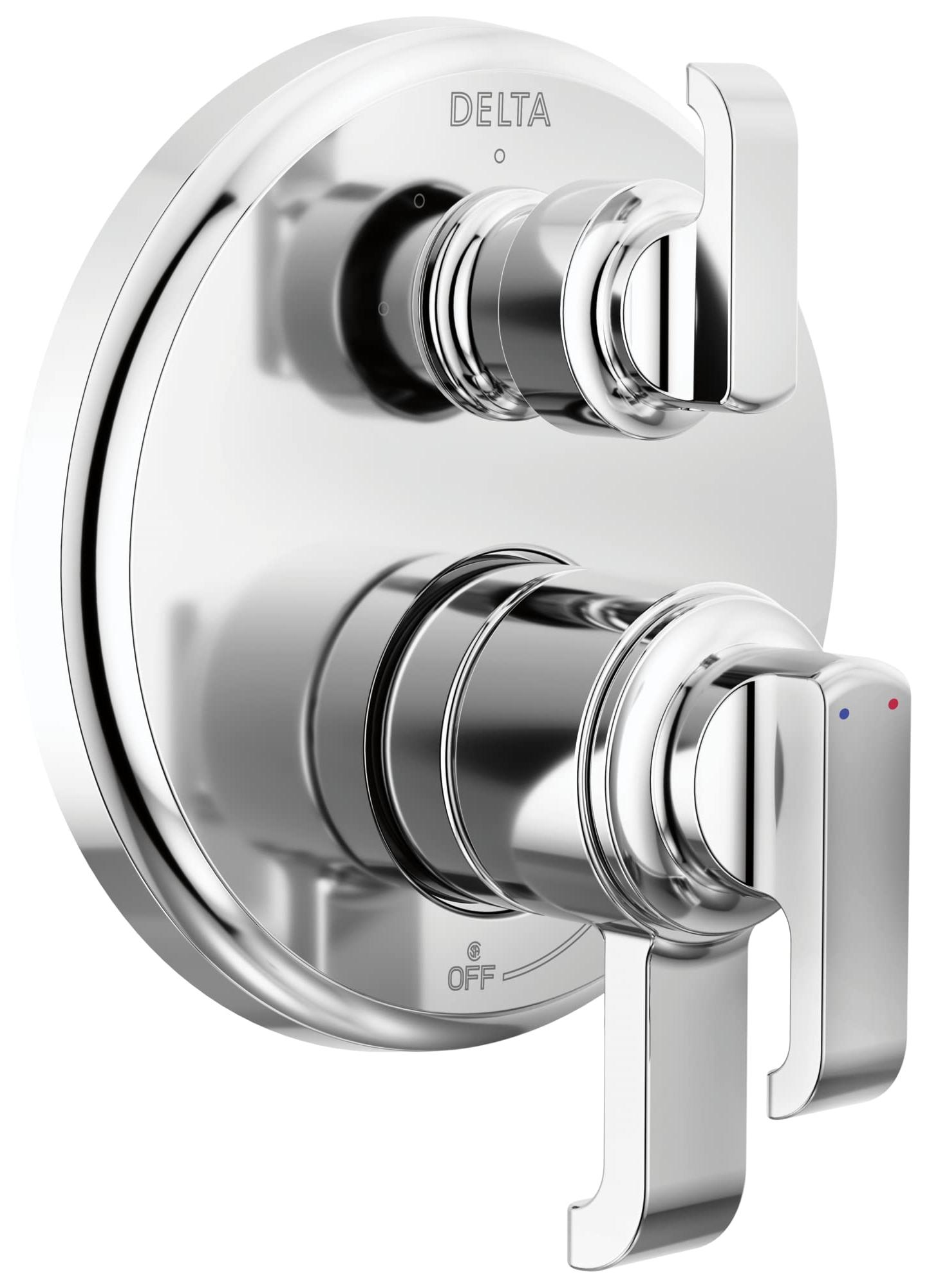 Delta Wasserhahn Tetra 17 Serie Chrom 3-stufige integrierte Umstellventilverklei