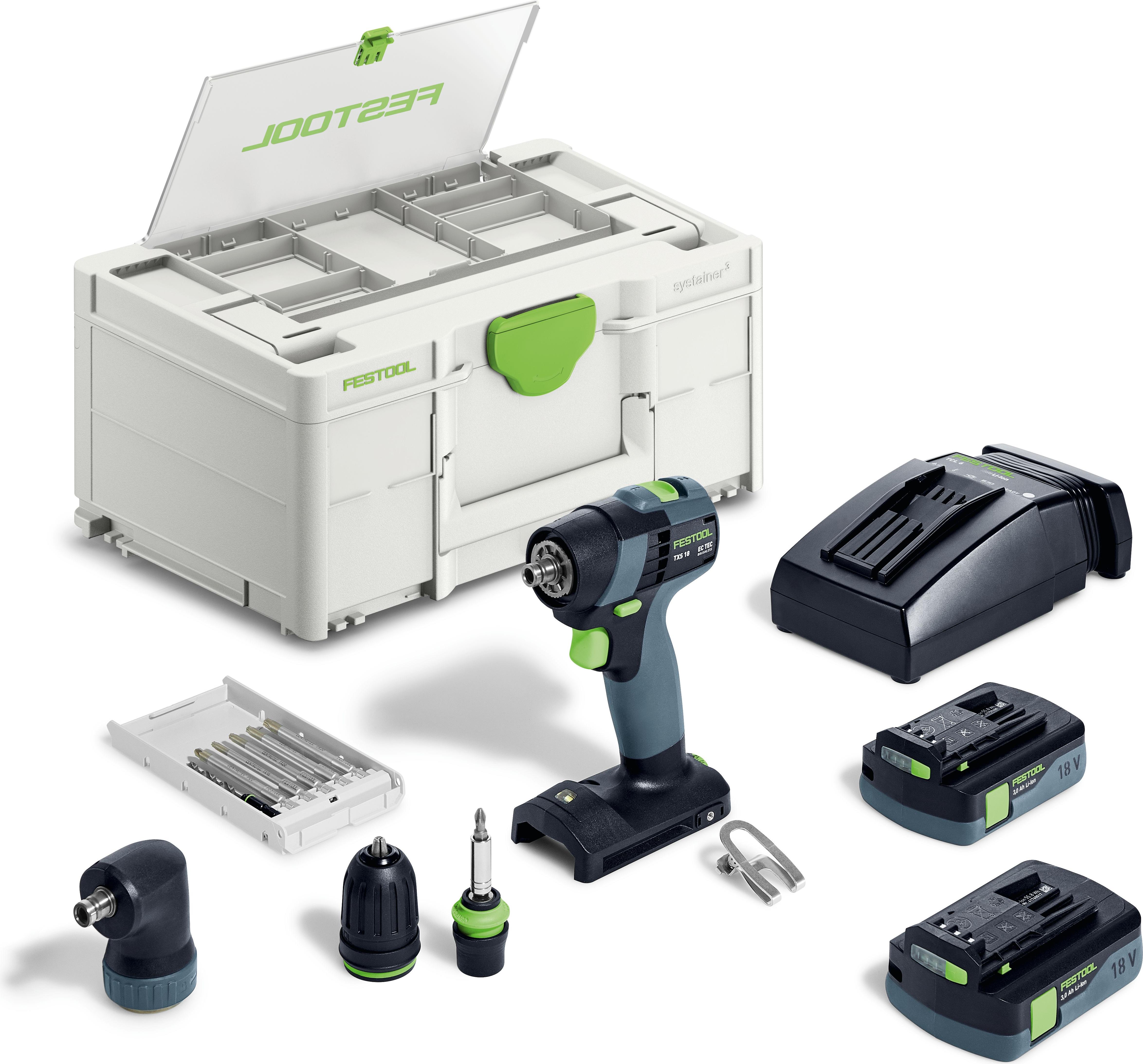 Festool Akku-Bohrschrauber TXS 18 C 3,0-Set | 576896